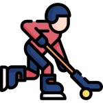hokeja spelētājs ikona